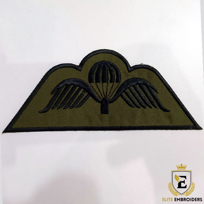 British Army Airborne Special Forces Wings Patch (Olive Green)