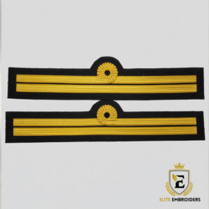 Standard 2-Stripe Naval Lieutenant Rank Cuff Badges