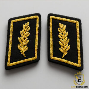 Golden Laurel Collar Badge