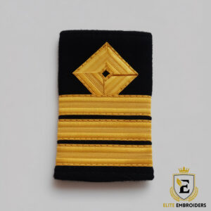 Senior Merchant Marine/Aviation Rank Slide (4 Stripes) with Gold Diamond Emblem